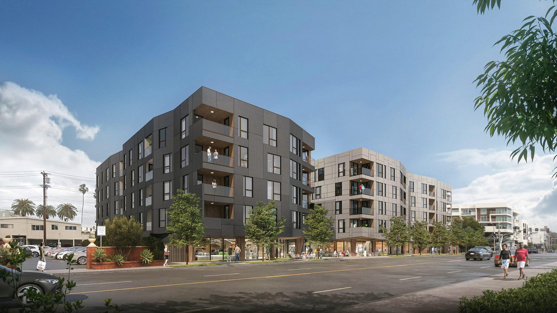 New angles of mixed-use project at 1527 Lincoln in Santa Monica 